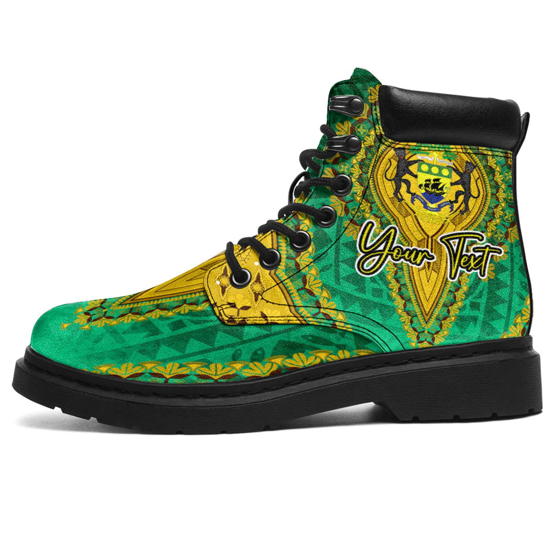 Africa Boots Gabon Green Version All Season Boots Vintage African Dashiki