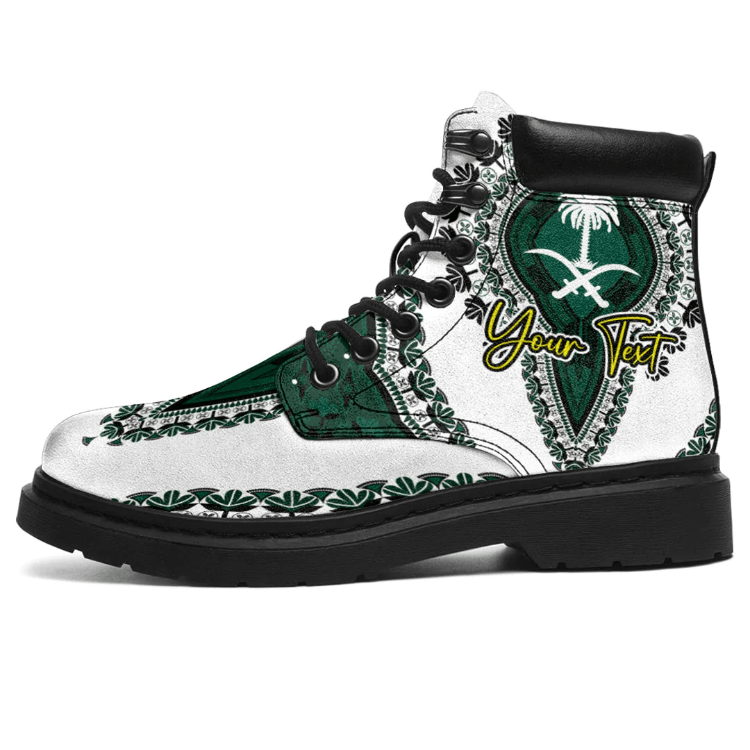 Africa Boots Saudi Arabia White Version All Season Boots Vintage African Dashiki