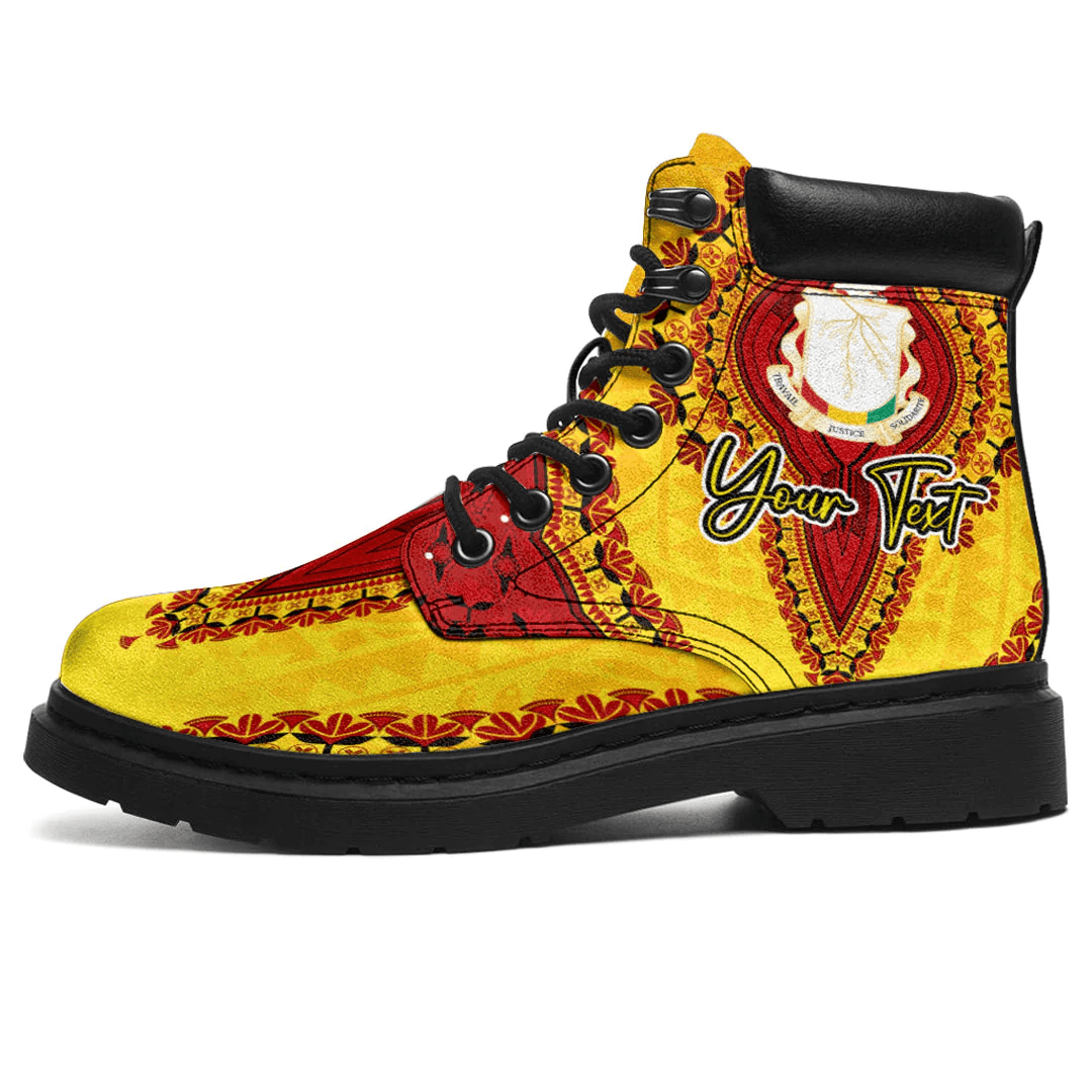 Africa Boots Guinea Yellow Version All Season Boots Vintage African Dashiki