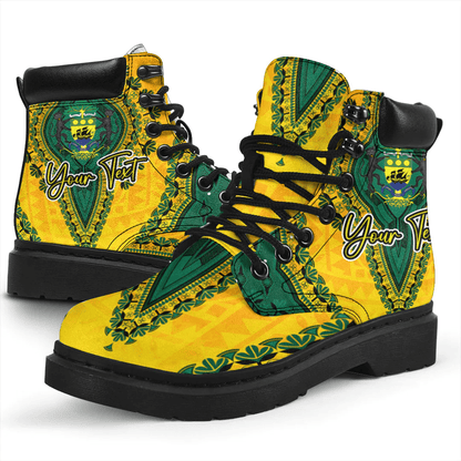 Africa Boots Gabon All Season Boots Vintage African Dashiki