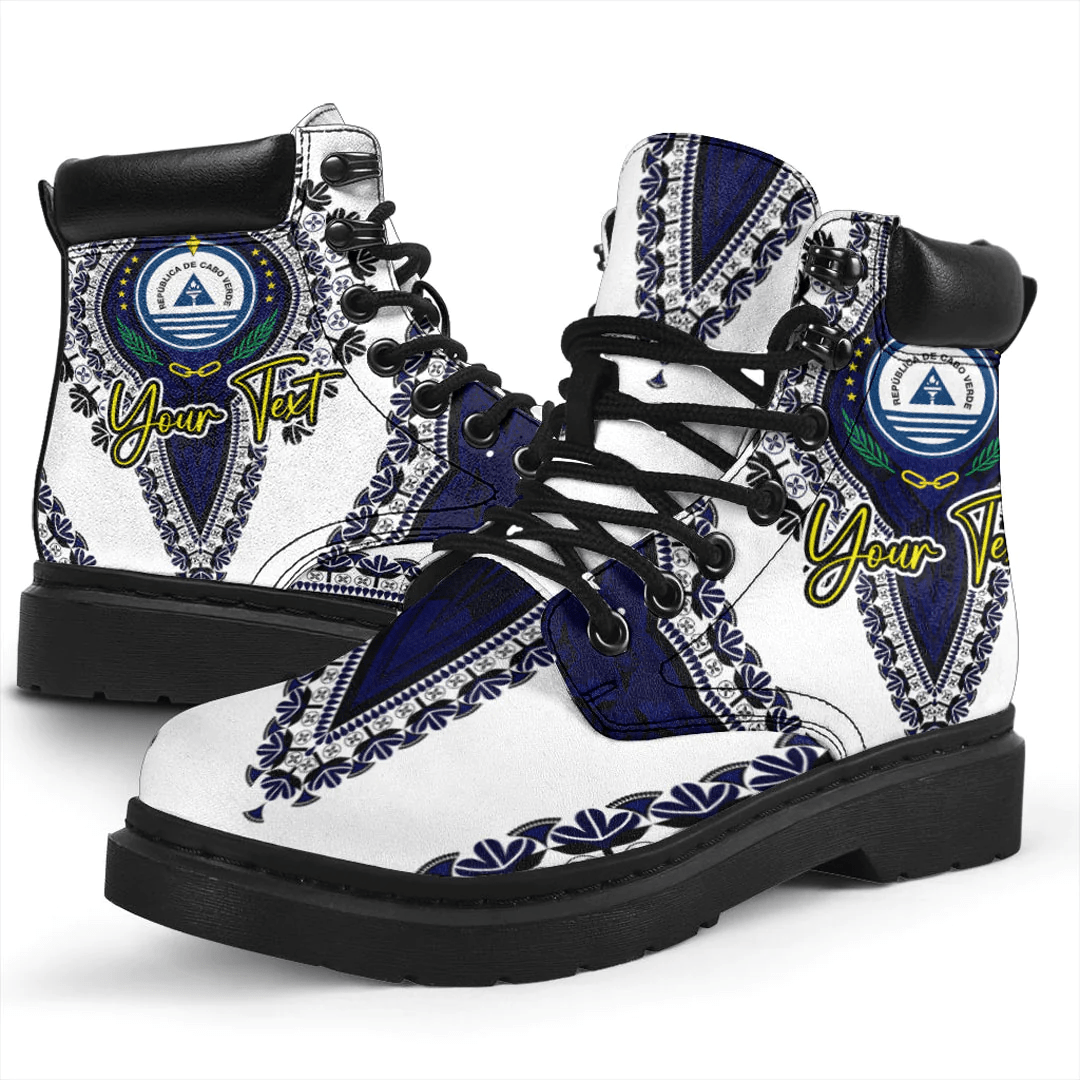 Africa Boots Cape Verde White Version All Season Boots Vintage African Dashiki