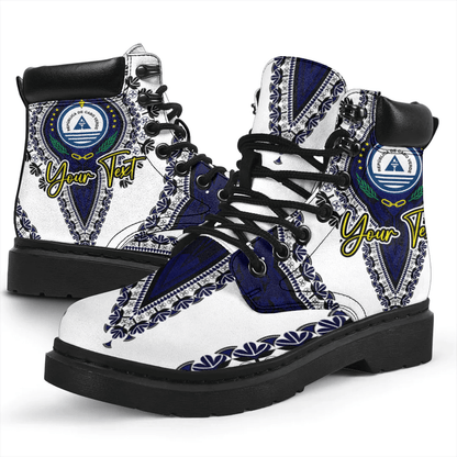 Africa Boots Cape Verde White Version All Season Boots Vintage African Dashiki