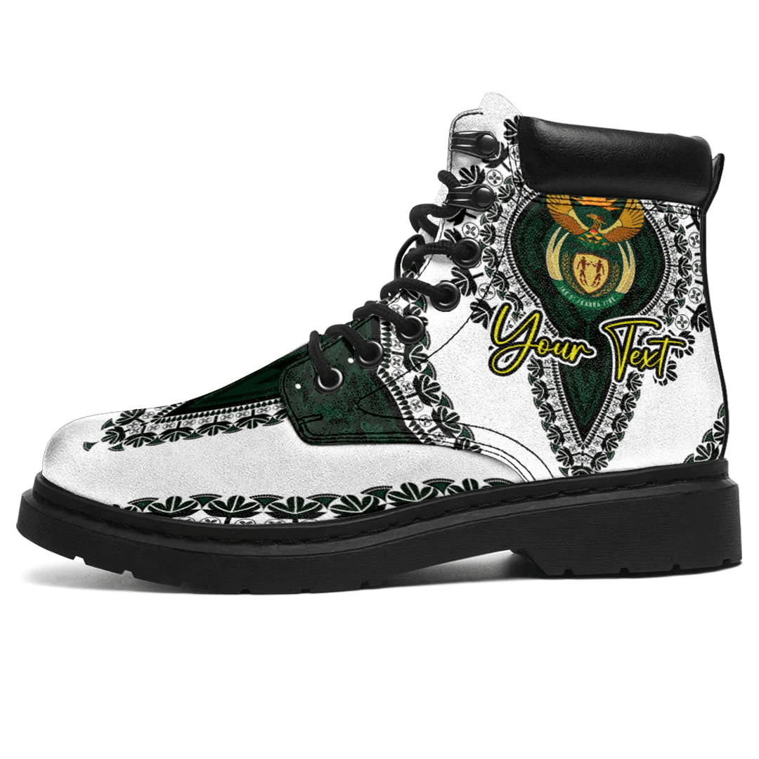 Africa Boots South Africa White Version All Season Boots Vintage African Dashiki