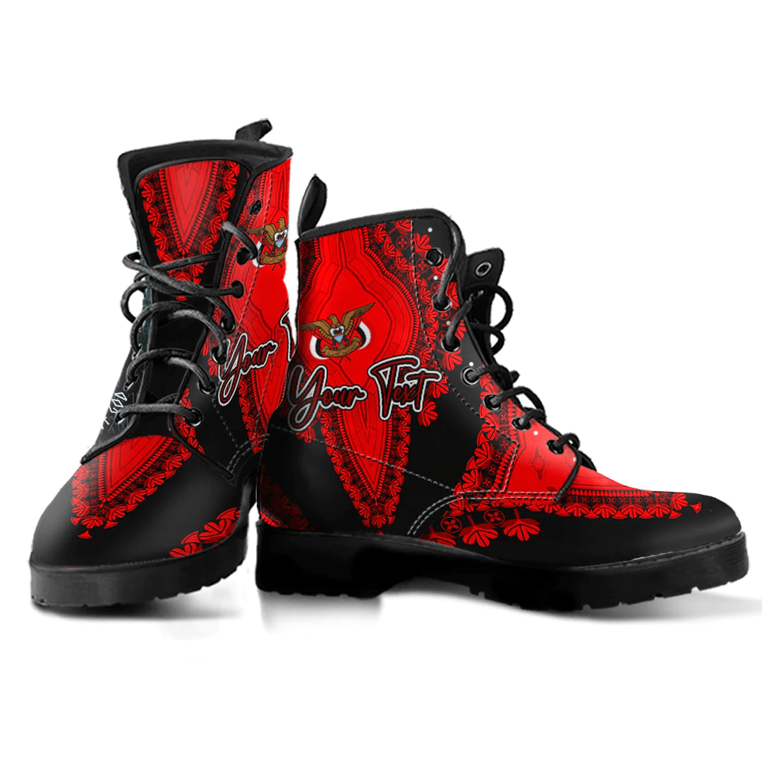 Africa Boots Yemen Black Version Leather Boots Vintage African Dashiki