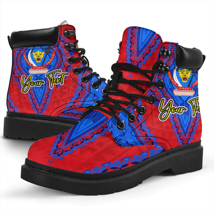 Africa Boots Democratic Republic Of The Congo Red Version All Season Boots Vintage African Dashiki