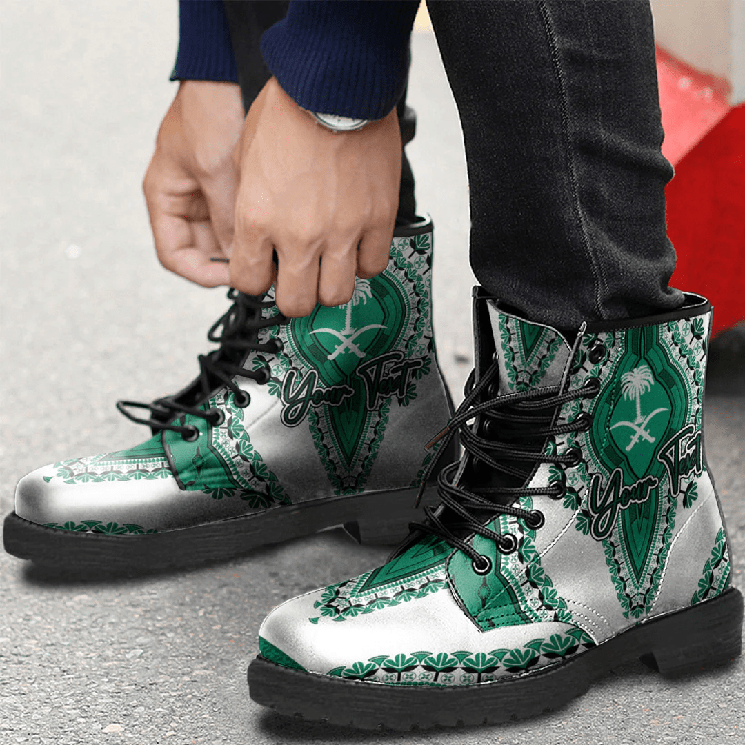 Africa Boots Saudi Arabia White Version Leather Boots Vintage African Dashiki