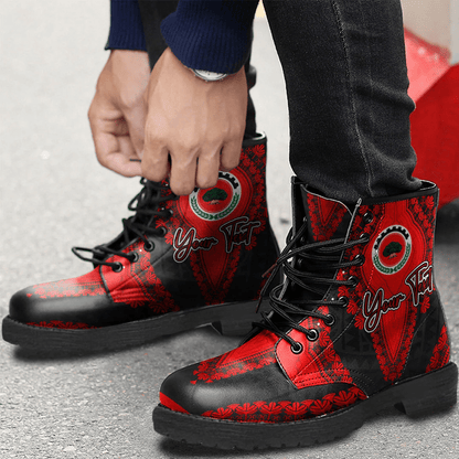 Africa Boots Oromia Black Version Ethiopia National Regional State Leather Boots Vintage African Dashiki