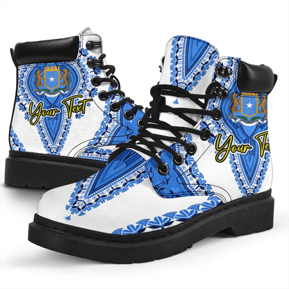 Africa Boots Somalia White Version All Season Boots Vintage African Dashiki