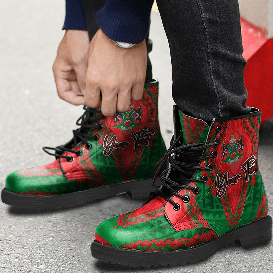 Africa Boots North West Region of South Africa Leather Boots Vintage African Dashiki