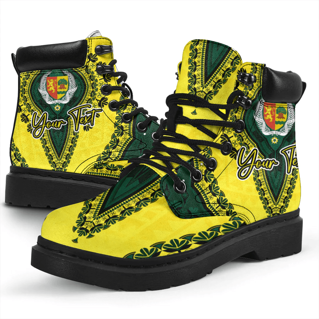 Africa Boots Senegal Yellow Version All Season Boots Vintage African Dashiki