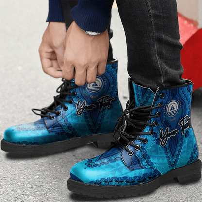 Africa Boots Cape Verde Special Version Leather Boots Vintage African Dashiki