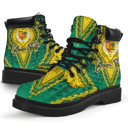 Africa Boots Senegal All Season Boots Vintage African Dashiki