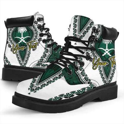 Africa Boots Saudi Arabia White Version All Season Boots Vintage African Dashiki