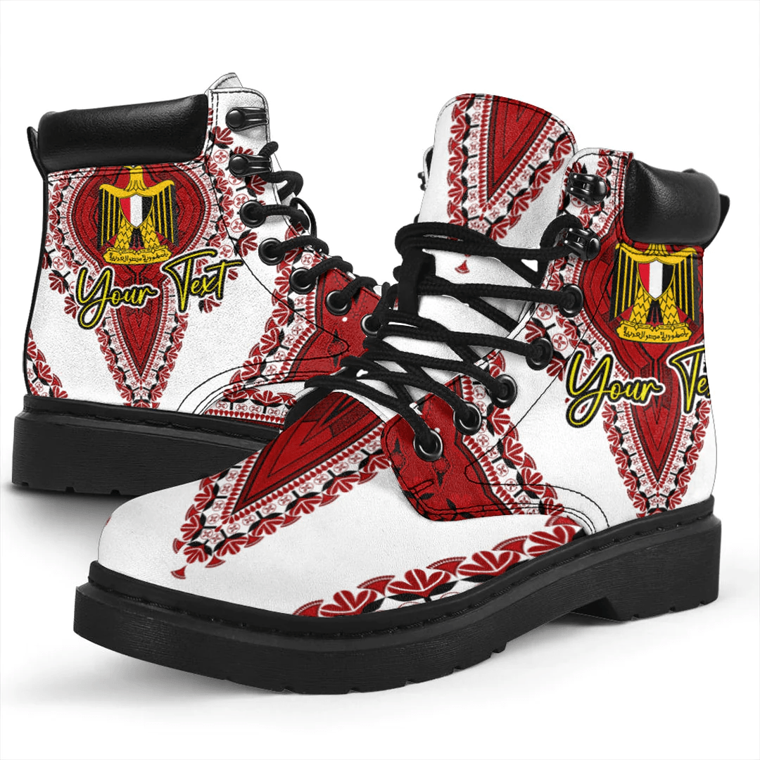 Africa Boots Egypt White Version All Season Boots Vintage African Dashiki