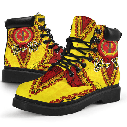 Africa Boots Tigray Yellow Version Ethiopia National Regional States All Season Boots Vintage African Dashiki