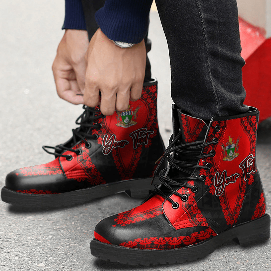 Africa Boots Sudan Black Version Leather Boots Vintage African Dashiki