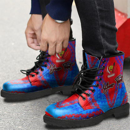 Africa Boots Democratic Republic Of The Congo Leather Boots Vintage African Dashiki