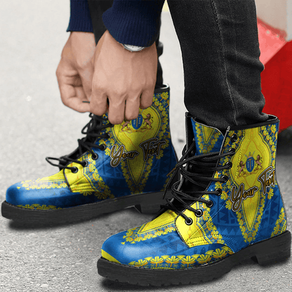 Africa Boots Gauteng Region of South Africa Leather Boots Vintage African Dashiki