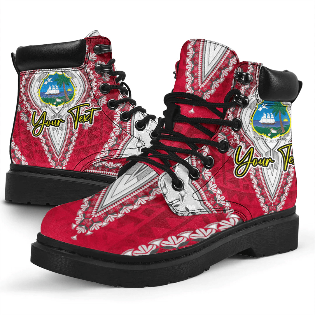 Africa Boots Liberia All Season Boots Vintage African Dashiki