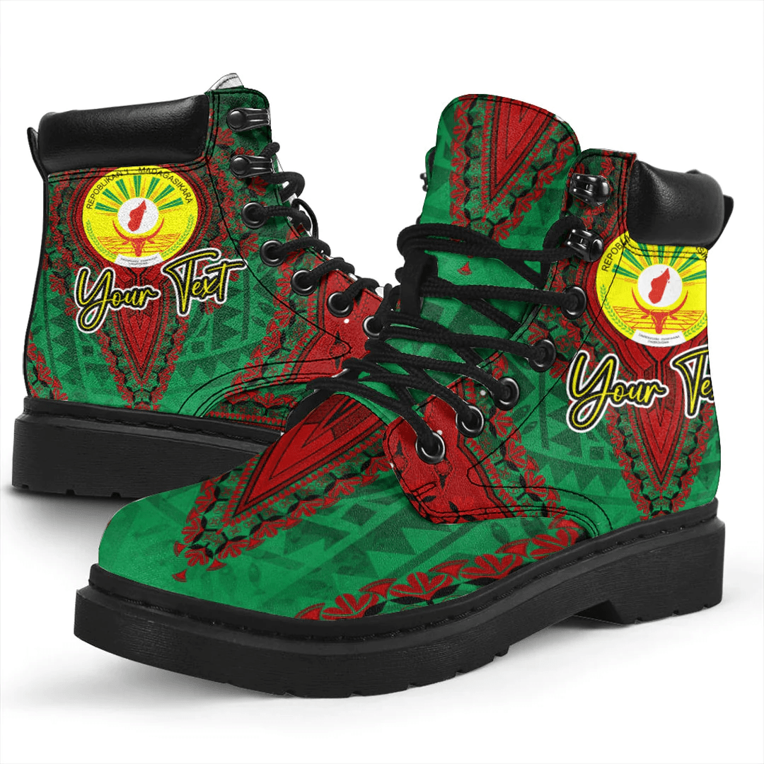Africa Boots Madagascar Green Version All Season Boots Vintage African Dashiki