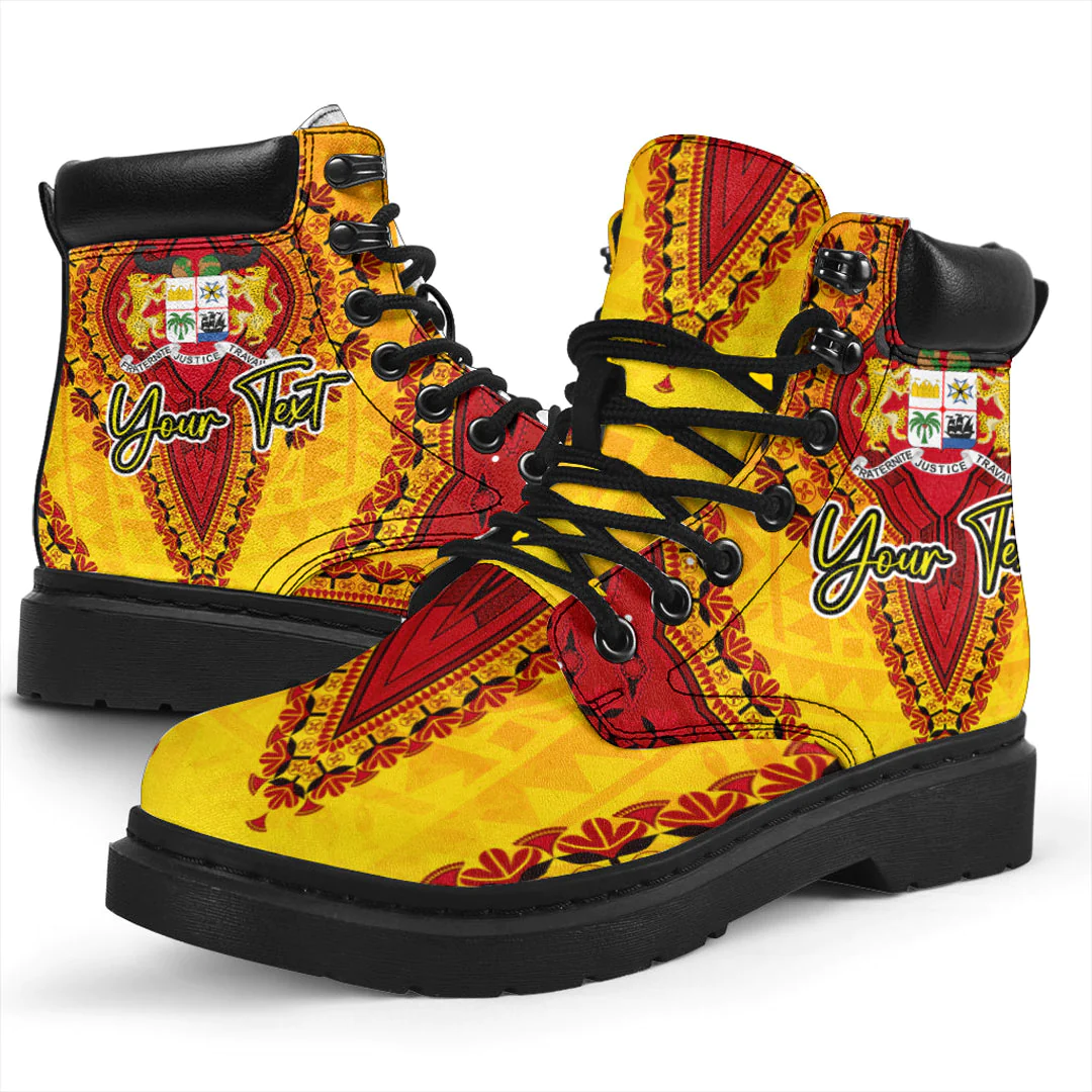 Africa Boots Benin All Season Boots Vintage African Dashiki