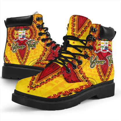 Africa Boots Benin All Season Boots Vintage African Dashiki