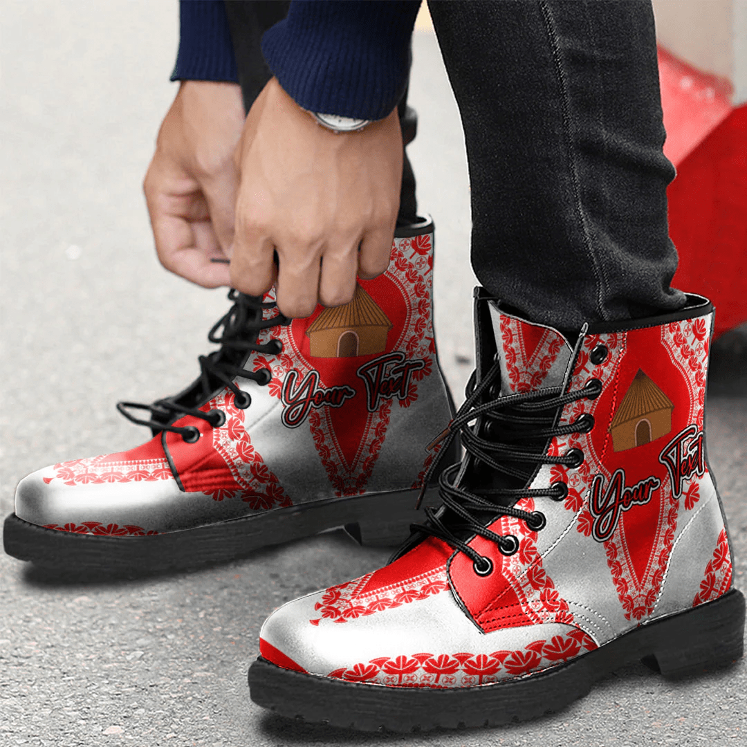Africa Boots Southern Nations Ethiopia National Regional State Leather Boots Vintage African Dashiki