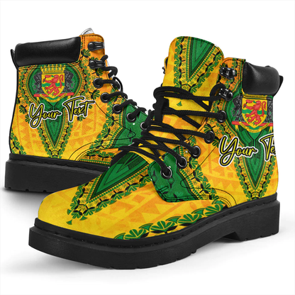 Africa Boots Republic Of The Congo All Season Boots Vintage African Dashiki