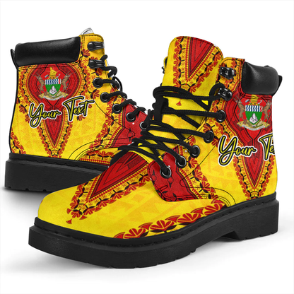 Africa Boots Zimbabwe All Season Boots Vintage African Dashiki