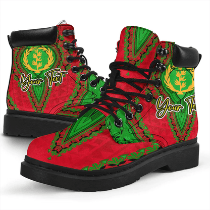 Africa Boots Eritrea All Season Boots Vintage African Dashiki