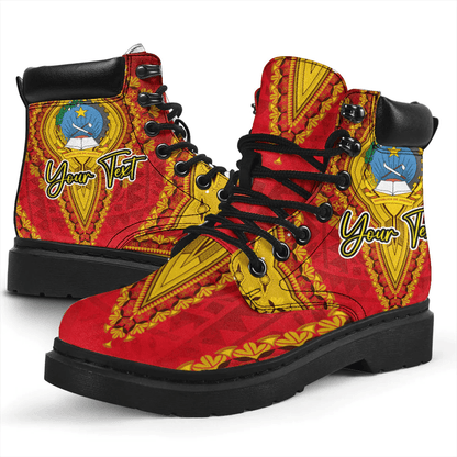 Africa Boots Angola All Season Boots Vintage African Dashiki