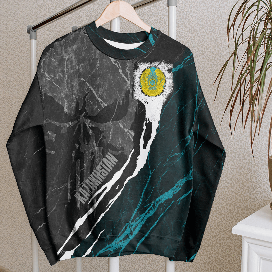 Clothing Kazakhstan Sweatshirt Skull Pro Jersey