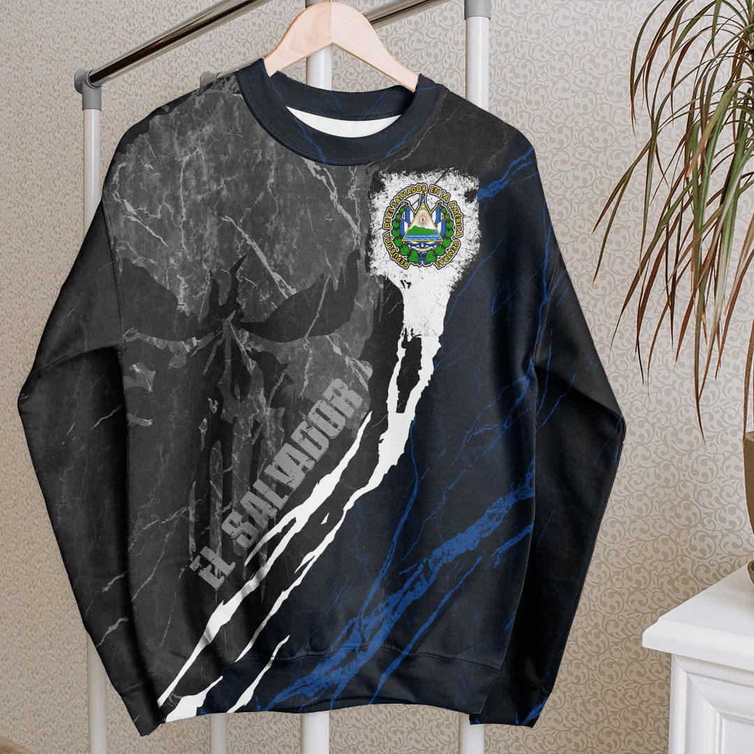 Clothing El Salvador Sweatshirt Skull Pro Jersey