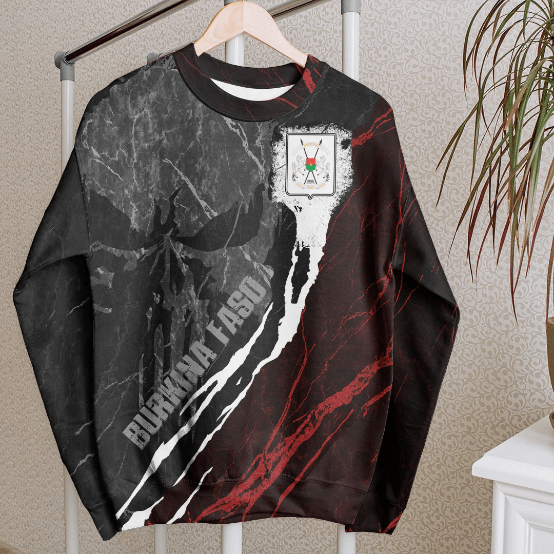 Clothing Burkina Faso Sweatshirt Skull Pro Jersey