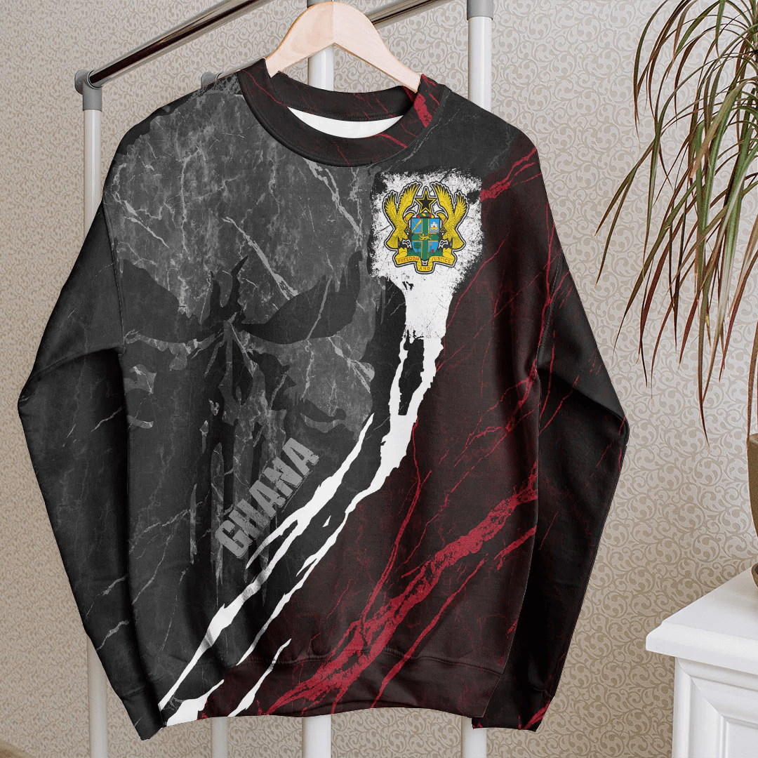 Clothing Ghana Sweatshirt Skull Pro Jersey