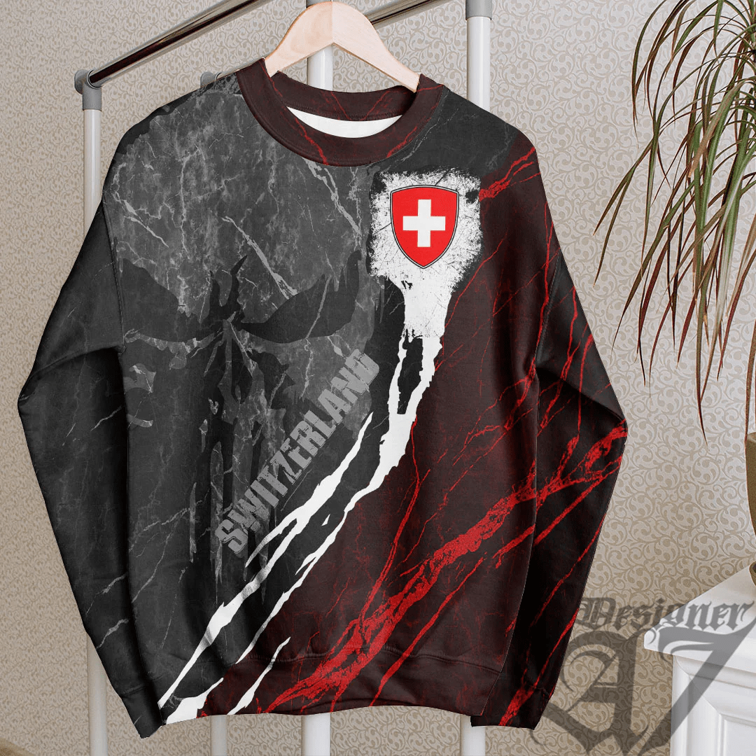 Clothing Switzerland Sweatshirt Skull Pro Jersey