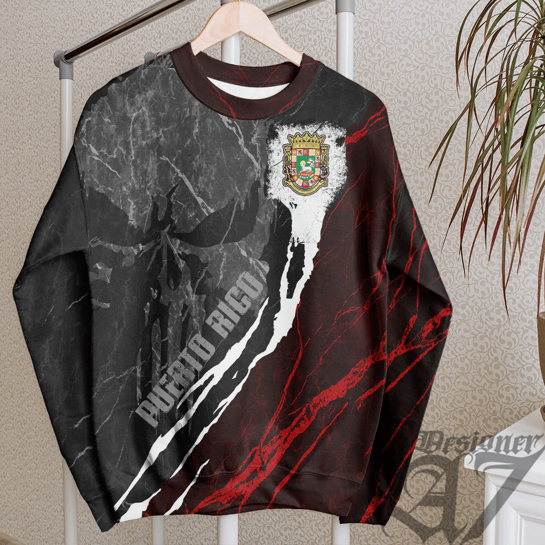 Clothing Puerto Rico Sweatshirt Skull Pro Jersey