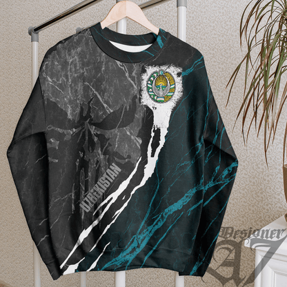 Clothing Uzbekistan Sweatshirt Skull Pro Jersey