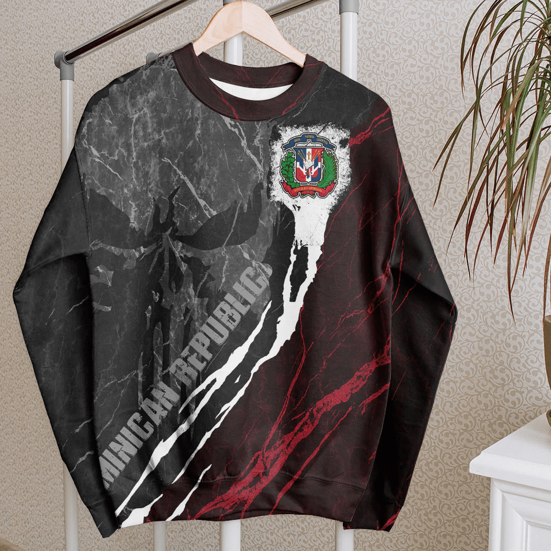 Clothing Dominican Republic Sweatshirt Skull Pro Jersey