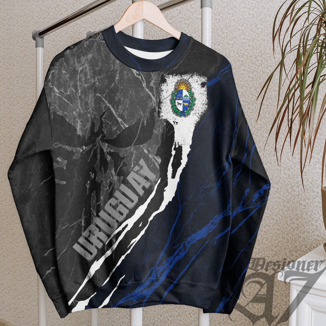 Clothing Uruguay Sweatshirt Skull Pro Jersey