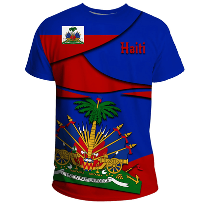 Haiti T Shirt Coat Of Arms Haiti Coat of Arms Printed Shirt