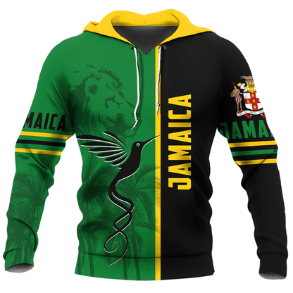 Hoodie Jamaica Lion And Judah Flag