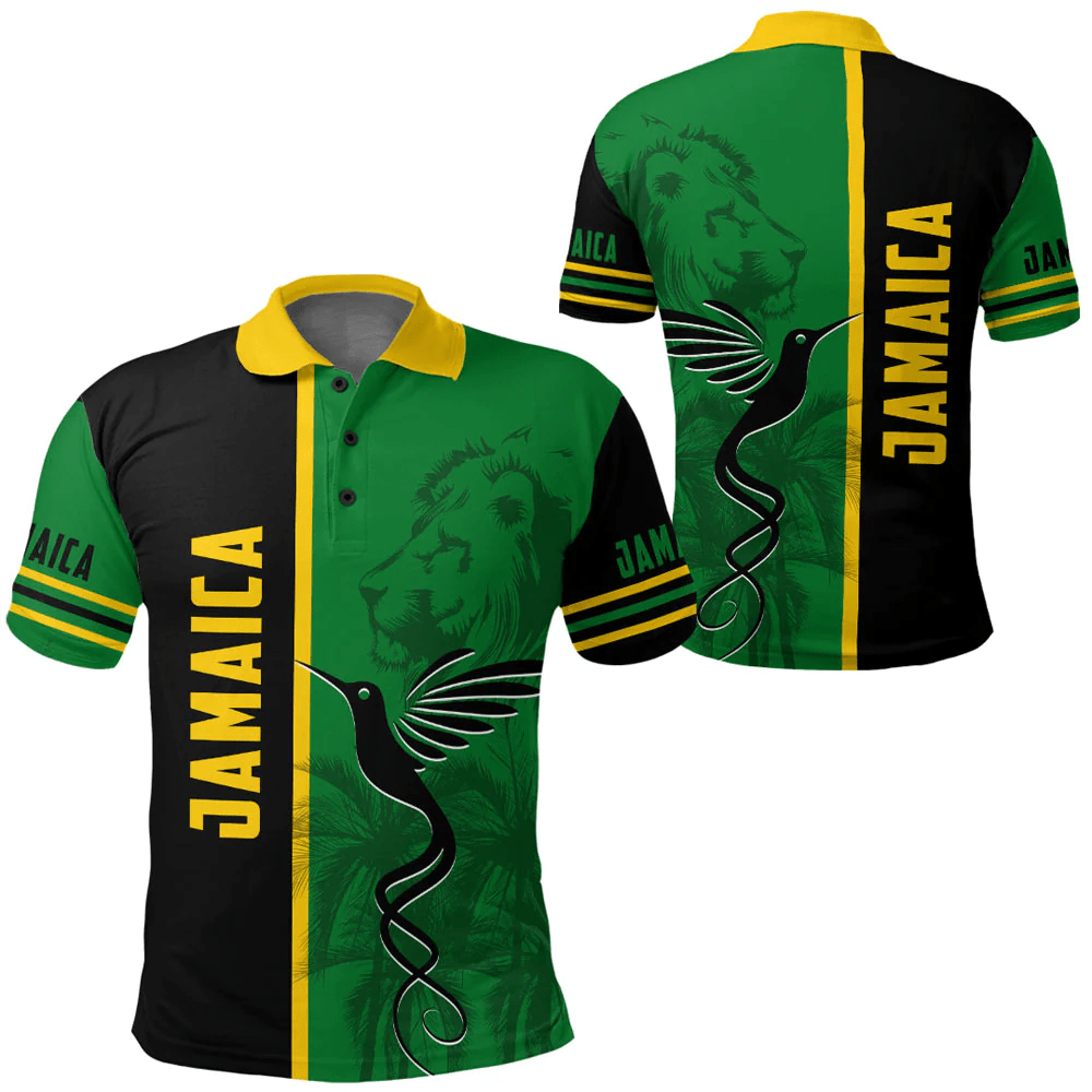 Polo Shirts Jamaica Flag Half Landscapes