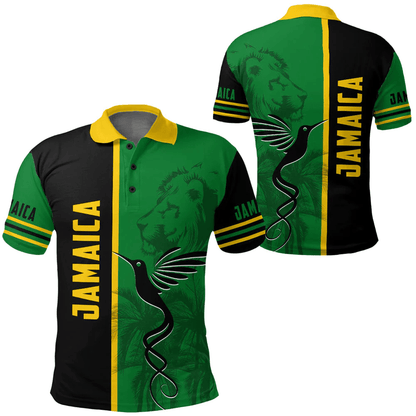 Polo Shirts Jamaica Flag Half Landscapes