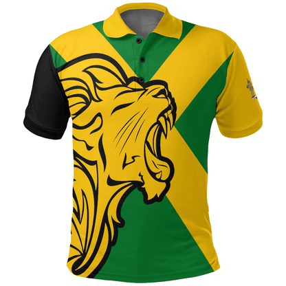 Polo Shirts Jamaica Flag and Lion