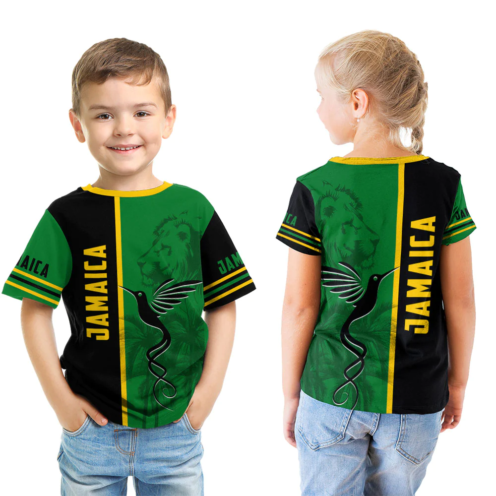 T Shirt Jamaica Flag Half Landscapes