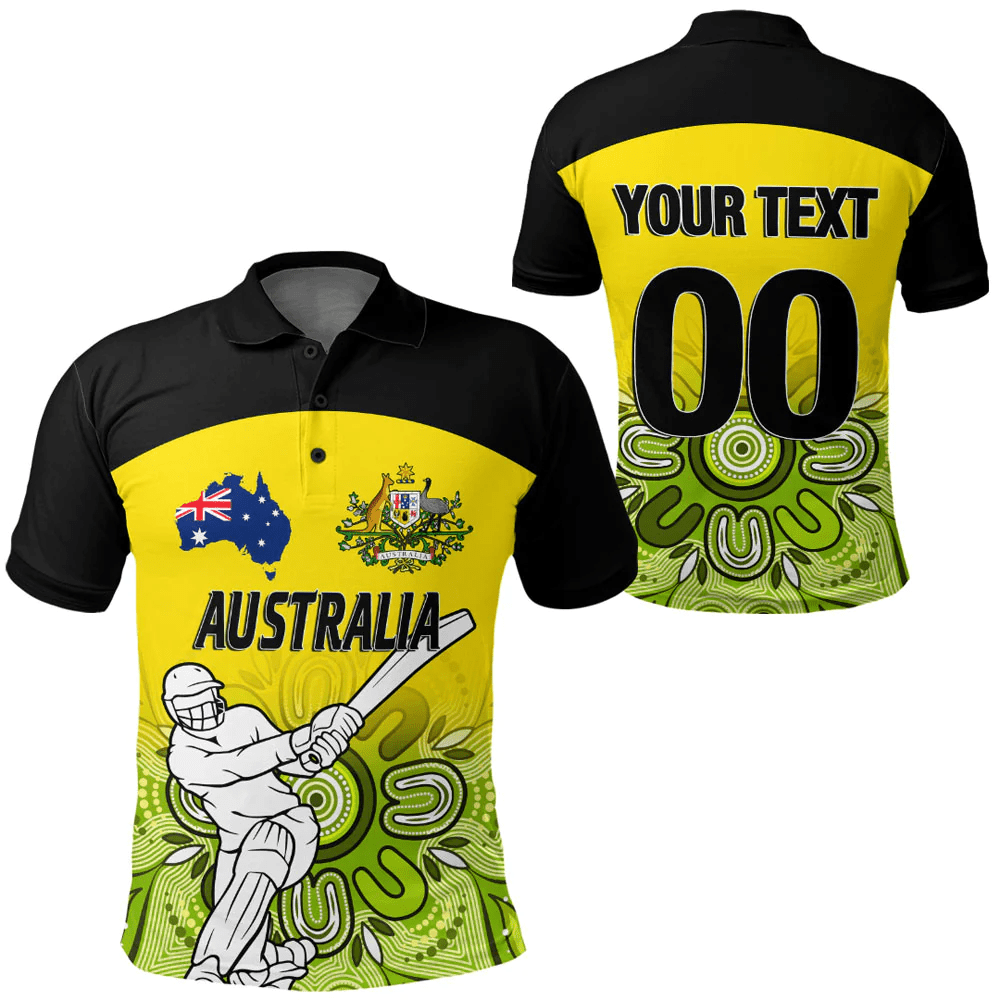 Polo Shirts  Custom Australia Cricket Style