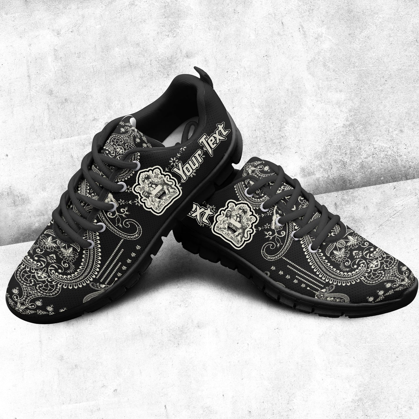 Africa Shoes Malawi Sneakers African Dashiki Art Baroque and Multi Flower