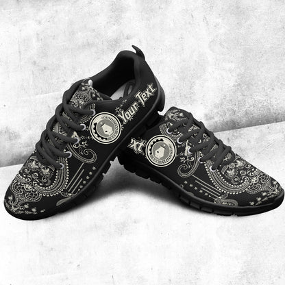 Africa Shoes Somali Ethiopia National Regional State Sneakers African Dashiki Art Baroque and Multi Flower