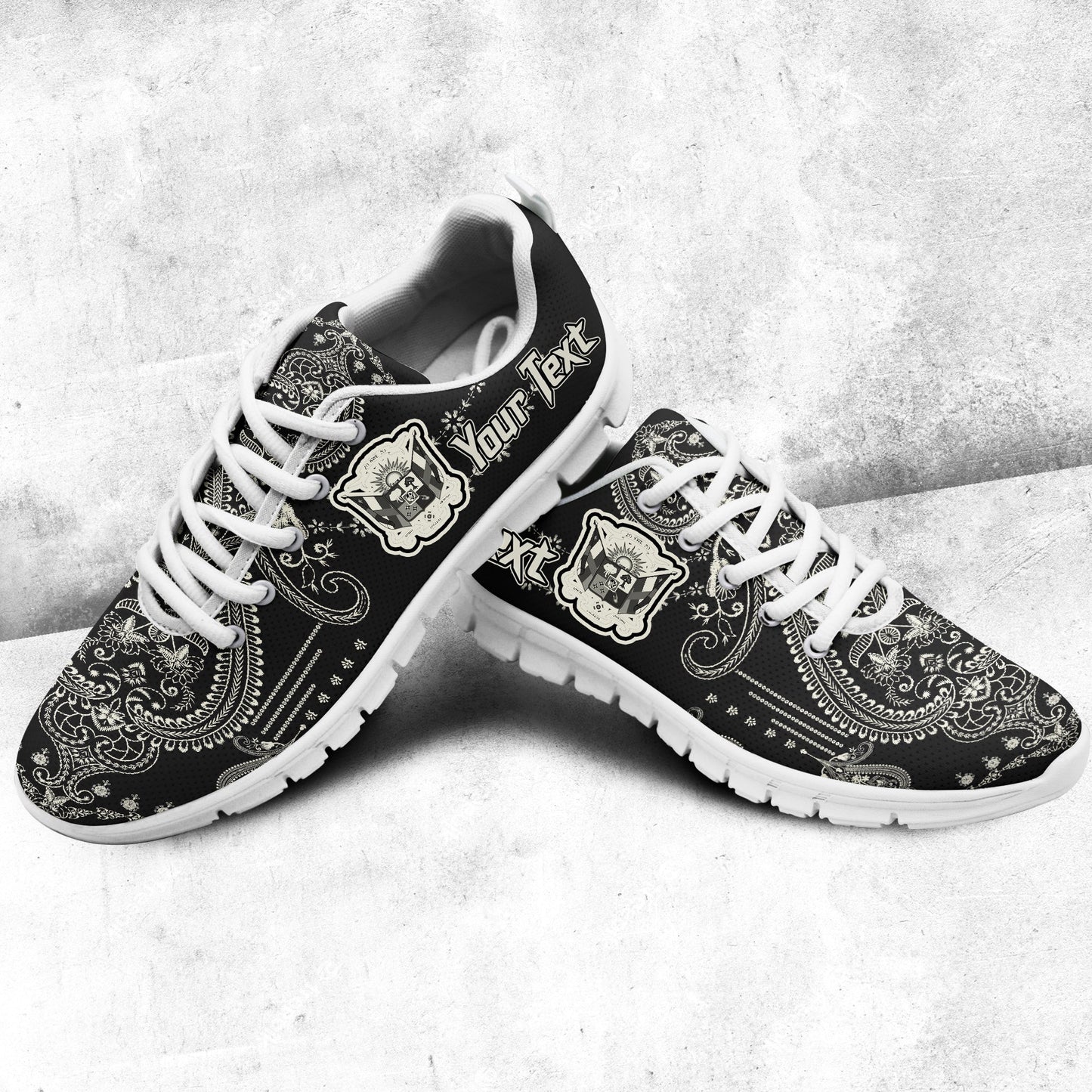 Africa Shoes Central African Sneakers African Dashiki Art Baroque and Multi Flower